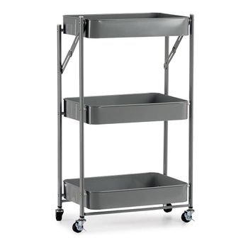 Carrito verdulero con ruedas 4 pisos metal 81 x 37 x 26 cm - Tienda online