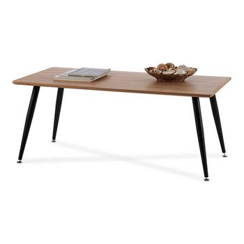 Mesa De Centro Negro Madera Marrón Metal Melamina Dm (60 X 45 X 110 Cm)