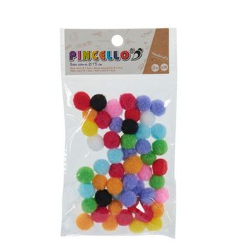 Material Para Manualidades Bolas Multicolor (50 Piezas)