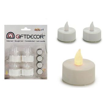 Set De Velas (4 Piezas) Led