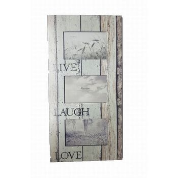 Portaretratos "live Laugh Love" 48 X 24 Cm