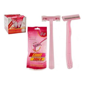 Maquinillas De Afeitar Desechables Rosa Metal Plástico (5 Pcs)