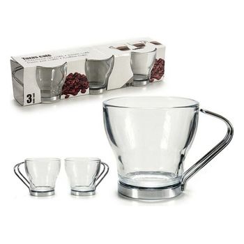 Taza de cristal transparente - juego de 6 Set de 6 mugs, abeille