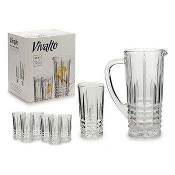 Juego De Tazas De Café Vivalto Transparente Metal Cristal (240 Ml) (3  Piezas) (8,5 X 10,5 X 33 Cm) con Ofertas en Carrefour