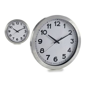 Reloj De Pared Plata 60 Cm