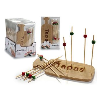 Set De Aperitivo Bambú Marrón (11 Pcs)