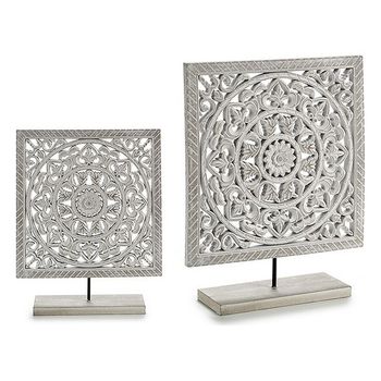 Figura Decorativa Madera Mandala (7 X 36 X 29,5 Cm)