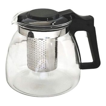 Tetera con Silbato, Hervidor de Agua, Inducción, Vitrocerámica 3 L, Acero  Inox., Diseño Vintage, Smile, Negro, , MCN13/C