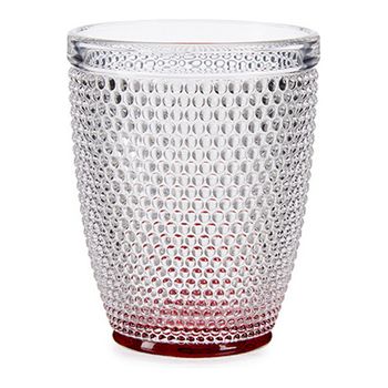 Vaso Rojo Puntos Cristal (300 Ml) (1 Uds)