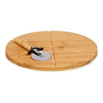 Tabla De Cortar Pizza Bambú Natural (ø 35 Cm)