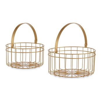 Cesta Redonda Metal (2 Pcs)