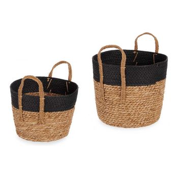 Cesta Negro Marrón Algas Marinas (2 Pcs)