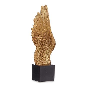 Figura Decorativa Dorado Alas De Ángel Poliresina (8 X 33,5 X 13 Cm)