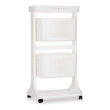 Carrito Verdulero Blanco Polipropileno (33 X 81 X 44 Cm)