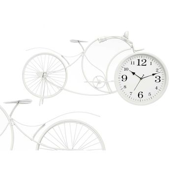 Reloj Forja Bicicleta Grande Blanco