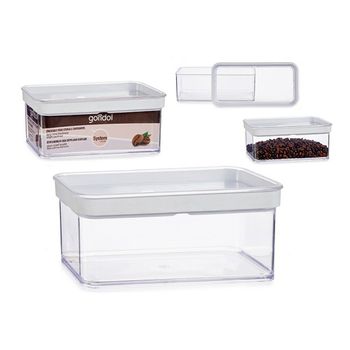 Tarro Hermético Transparente Silicona Abs Ps 1100 Ml (10,5 X 9 X 21 Cm)