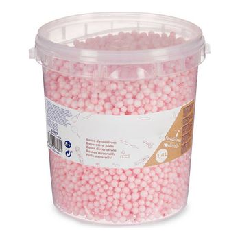 Material Para Manualidades Bolas Rosa Poliestireno