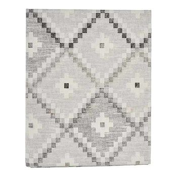 Mantel Rombos Loneta Gris (140 X 180 Cm)