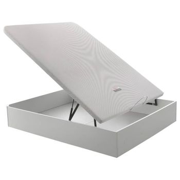 Canapé Abatible Relax Musa 3d Gran Capacidad Alturas 38/32 Cm - Blanco - 90x190 Cm - Altura 38 Cm