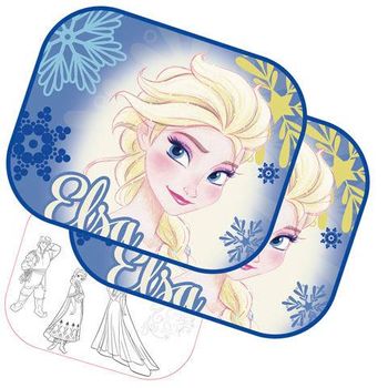 Set 2 Parasoles Coche Viseras Sol Con Lamina De Frozen (10/1