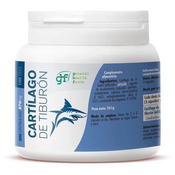 Ghf Cartilago Tiburón 870 Mg 300 Capsulas