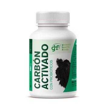 Carbón Activado Con Probióticos 90 Cápsulas 550 Mg Ghf