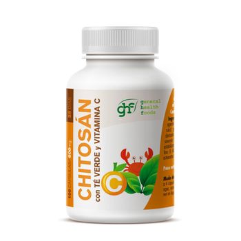 Chitosán + Té Verde + Vitamina C 100 Cápsulas 600 Mg Ghf