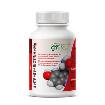 5-htp+b6+biotina+mg 60 Cápsulas Ghf