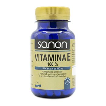 Vitamina E 100% 100 Cápsulas Sanon