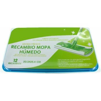 Recambio Mopa Humedo 20x.3x25.4 Cm. Caja Con 12 Uds.