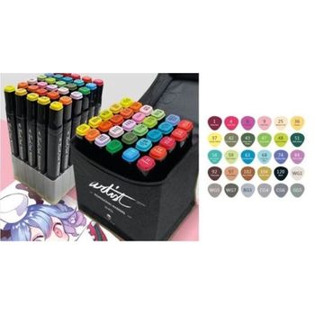 Estuche 36 rotuladores permanetes sketch markers doble punta base