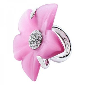 Anillo Viceroy 1061a015-96 Plata De Ley 925 Con Flor Rosa