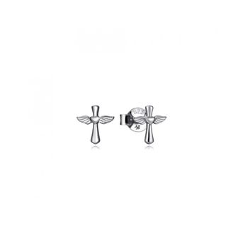 Pendientes Viceroy Plata Mujer Cruz Con Alas 61067e000-38