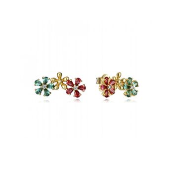 Pendientes Viceroy Plata Flores Circonitas Multicolor 61072e100-39