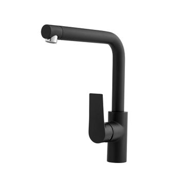 Galindo 4608816 Aroha Grifo De Cocina Caño 90 Negro