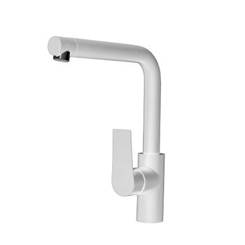 Galindo 4608811 Aroha Grifo De Cocina Caño 90 Blanco