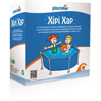 Kit Piscimar Xipi-xap: Productos Para El Tratamiento De Piscinas Pequeñas. Bote 0,5 Antialgas + 0,5 Kg Cloro