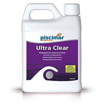 Pm-643 Ultra Clear: Coagulante Enzimático Especial Para Recuperación Rápida De Aguas Verdes O Aguas Muy Sucias. Botella 1,1 Kg.