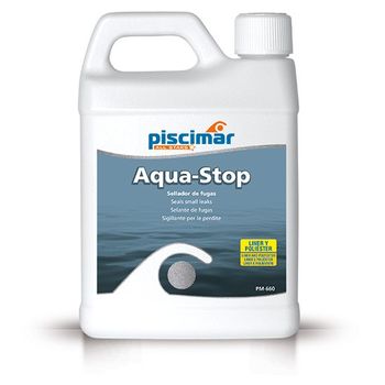 Pm-660 Aqua Stop: Sellador De Fugas Y Poros En Piscinas. Botella 1.4 Kg.