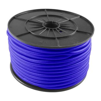 Cordon Elastico 8 Mm Azul Rollo 50m