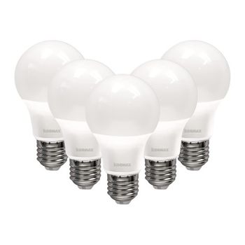 Lamparas Led A60 9w E27 Luz Fria Standar Pack 5