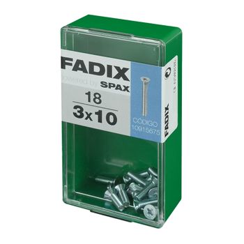 Caja S 18 Unid. Tornillo Metrica Cp M 3x10mm Fadix