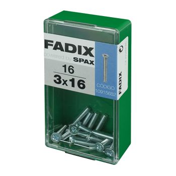 Caja S 16 Unid. Tornillo Metrica Cp M 3x16mm Fadix