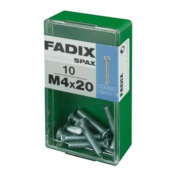 Caja S 10 Unid. Tornillo Metrica Cp M 4x20mm Fadix