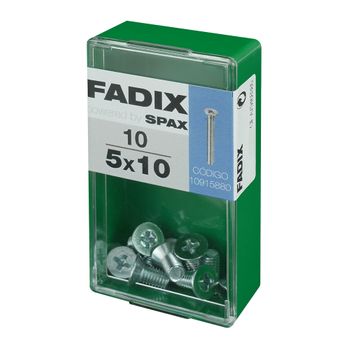 Caja S 10 Unid. Tornillo Metrica Cp M 5x10mm Fadix