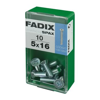 Caja S 10 Unid. Tornillo Metrica Cp M 5x16mm Fadix