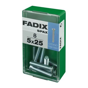 Caja S 8 Unid. Tornillo Metrica Cp M 5x25mm Fadix