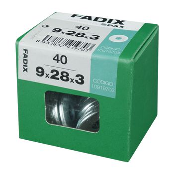 Caja L 40 Unid. Arandela Ancha Cinc 9,0x28x3mm Fadix