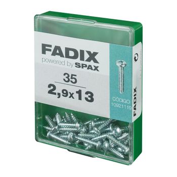 Caja M 35 Unid. Tornillo Rosca Chapa Cr Cinc 2,9x13mm Fadix