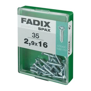 Caja M 35 Unid. Tornillo Rosca Chapa Cp Cinc 2,9x16mm Fadix